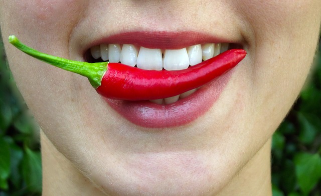 chili in girls mouth