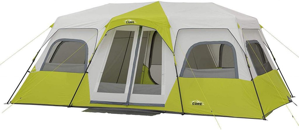 Inside CORE 12 Person Instant Cabin Tent