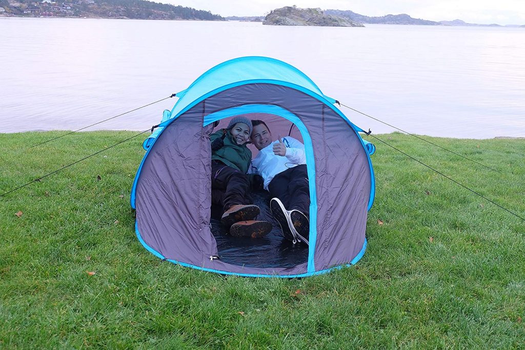  2 person Pop Up Tent - Opens Instantly in Seconds and is Perfect for Backpacking, Camping or any Other Outdoor Activity. 
