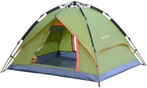 Ohuhu Instant Dome Tent | Easy Set Up, 3 Person Tent with Waterproofing and UV Protection for Camping, Festivals, Beach Goers- 1 Room