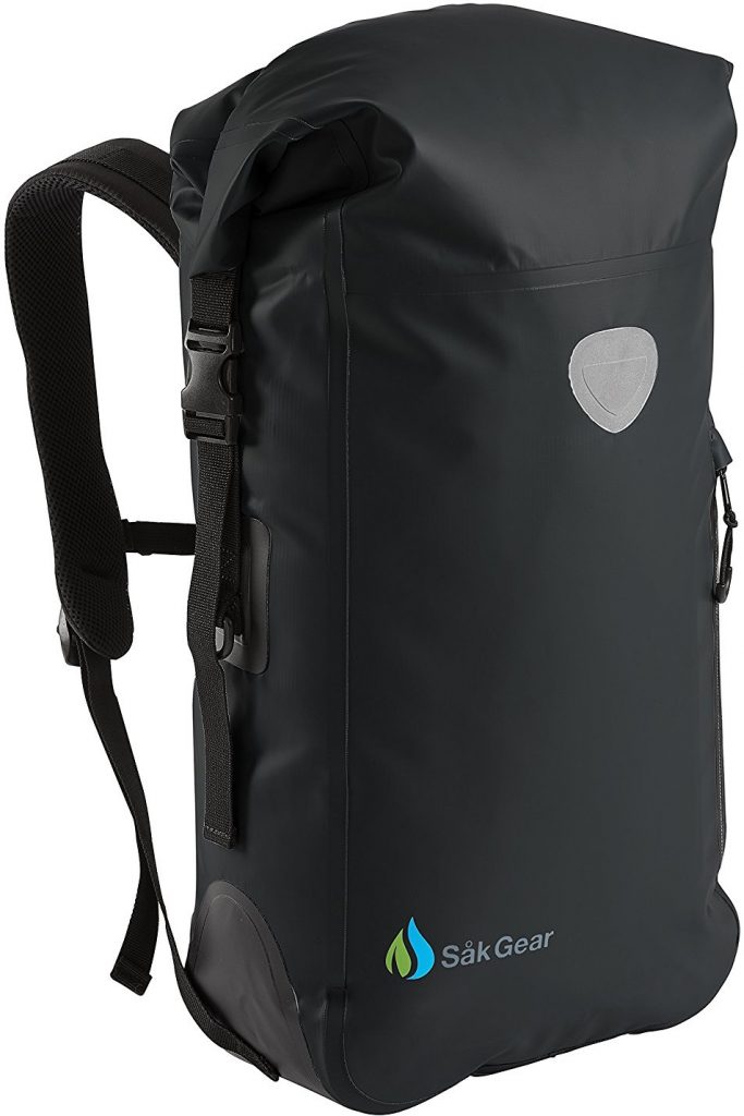 BackSak Waterproof Backpack 500D PVC, 35L with Welded Seams, Reflective Trim, Padded Back Support, Cushioned Adjustable Straps, Inner Zip Pocket & Splash Proof Outer Zip Pocket
