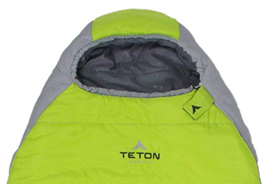 TETON Sports Tracker 5 Lightweight Mummy Sleeping Bag; Great for Hiking, Backpacking and Camping; Free Compression Sack
