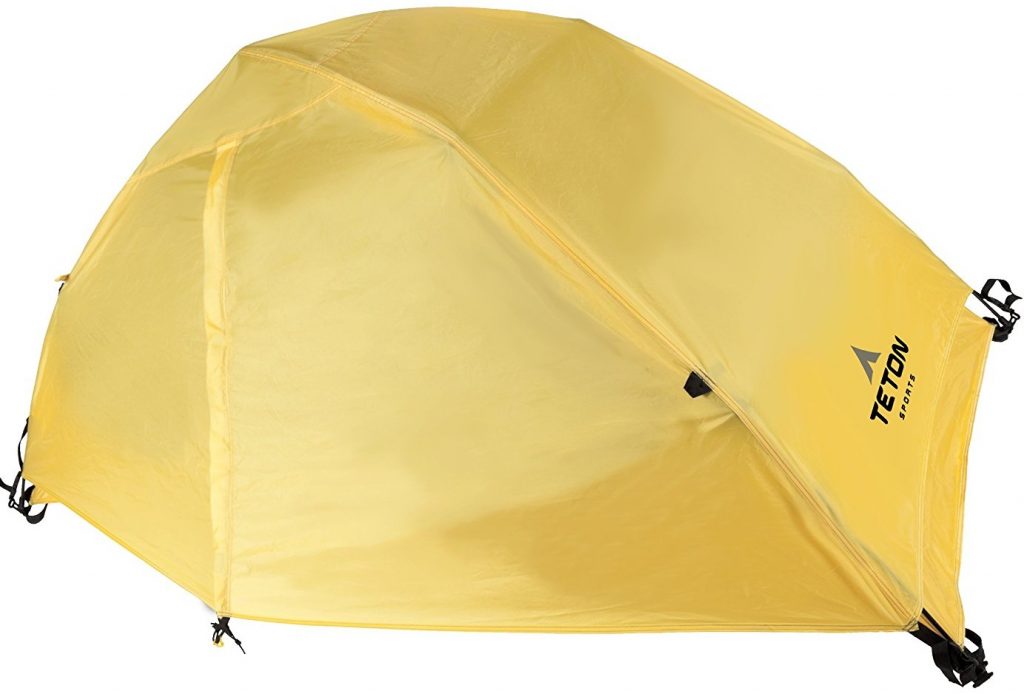 Teton Sports Outfitter XXL Quick Tent; One-Person Pop-Up Tent; Less than 1 Min Setup; Backpacking Tent; Instant Shelter for Beach or Mountain Camping; Easy Clip-On Rainfly Included