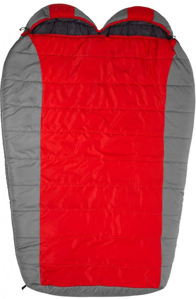 Teton Sports Tracker Ultralight Double Sleeping Bag; Lightweight Backpacking Sleeping Bag for Hiking and Camping Outdoors; Compression Sack Included; Never Roll Your Sleeping Bag Again